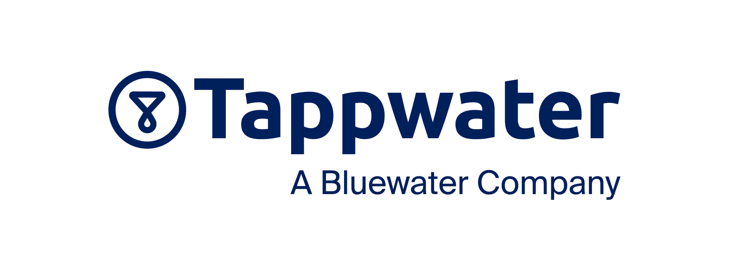 Logotipo de TappWater, a Bluewater Company